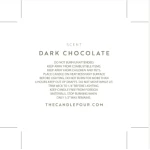 The Candle Pour Dark Chocolate Scent Hand Poured Luxury/Premium Candle, 6oz. - Image 3
