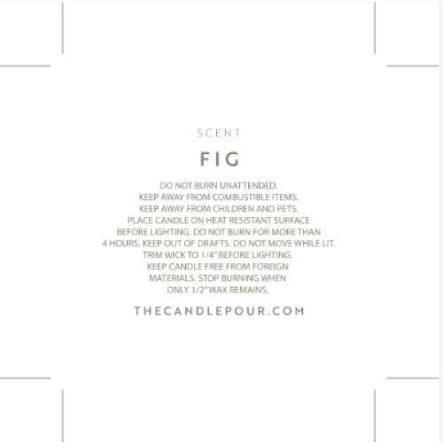 The Candle Pour Fig Scent Hand Poured Luxury/Premium Candle, 6oz. - Image 4