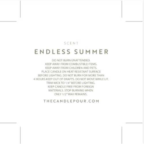 The Candle Pour Endless Summer Scent Hand Poured Luxury/Premium Candle, 6oz. - Image 5