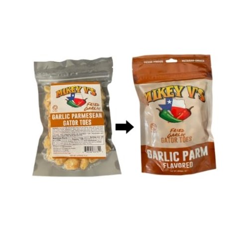 Mikey V's Garlic Parmesean "Gator Toes", Deep Fried Garlic Snacks, 3.9oz. - Image 4