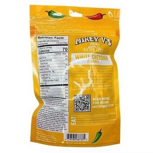 Mikey V's White Cheddar "Gator Toes", Deep Fried Garlic Snacks 3.9oz. - Image 6