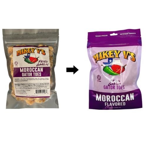 Mikey V's Moroccan "Gator Toes", Deep Fried Garlic Snacks, 3.9oz. - Image 2