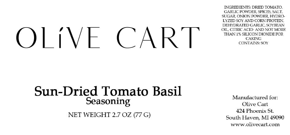 Sun-Dried Tomato Basil Seasoning by Olive Cart – 2.7oz Gourmet Spice Blend – Savory & Aromatic Mix for Pasta, Pizza, Salads, Roasted Veggies & More - Image 2