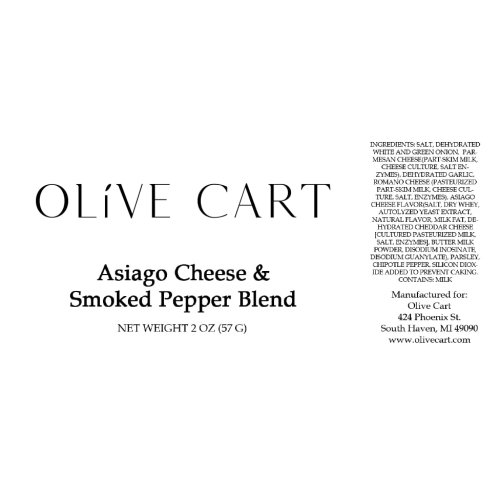Asiago Cheese Seasoning with a Smoked Pepper Blend 2oz (Olive Cart) - Image 2