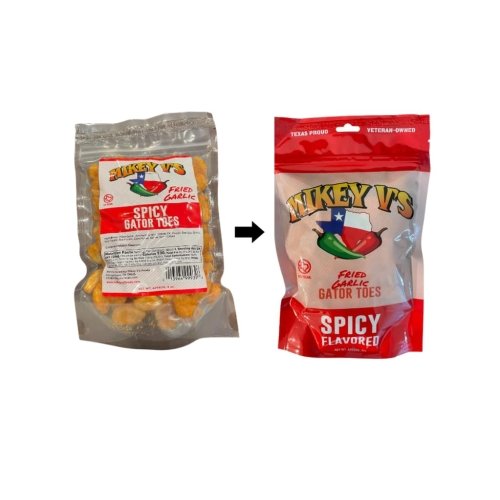 Mikey V's Spicy "Gator Toes", Deep Fried Garlic Snacks, 3.9oz. - Image 4