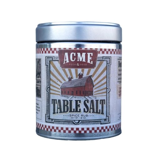 Table Salt Spice Rub/Seasoning, 12oz Tin Can (Acme Feed & Seed) - Image 1