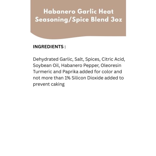 Habanero Garlic Heat Seasoning/Spice Blend 3oz (Olive Cart) - Image 6