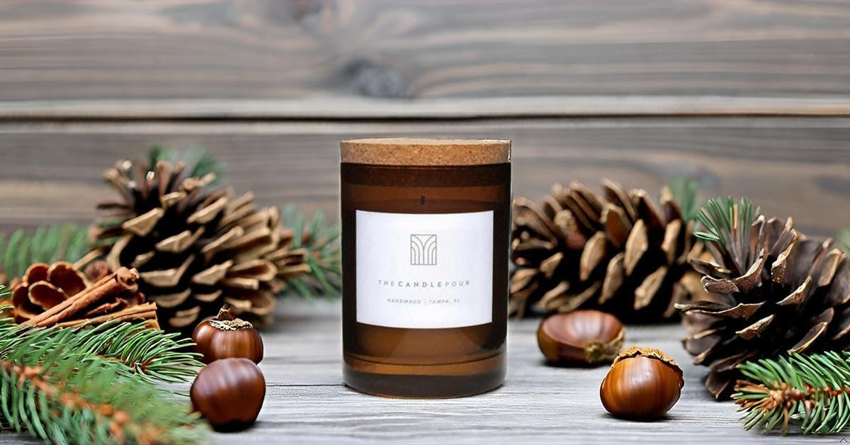 The Candle Pour Roasted Chestnut Hand Poured Luxury/Premium Candle, 6oz. - Image 2