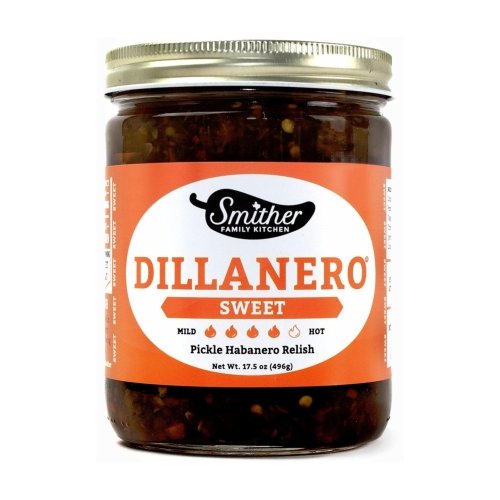 Dillanero Sweet Habanero Pickle Relish (Smither Family Kitchen), 17.5oz Jar - Image 1