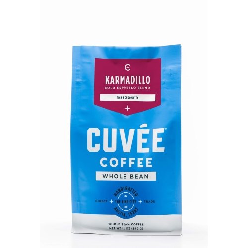 CUVEE COFFEE Karmadillo Espresso Blend Whole Bean Coffee, 12 OZ - Image 1