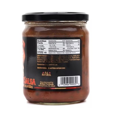 Mikey V's Smoked Bacon Salsa – Gourmet Medium Heat Salsa with Real Bacon & Bold Flavor – 16oz Jar - Image 4