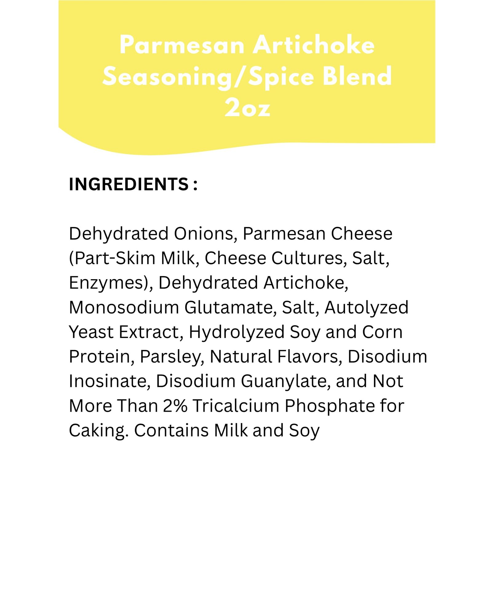 Parmesan Artichoke Seasoning/Spice Blend 2oz (Olive Cart) - Image 5