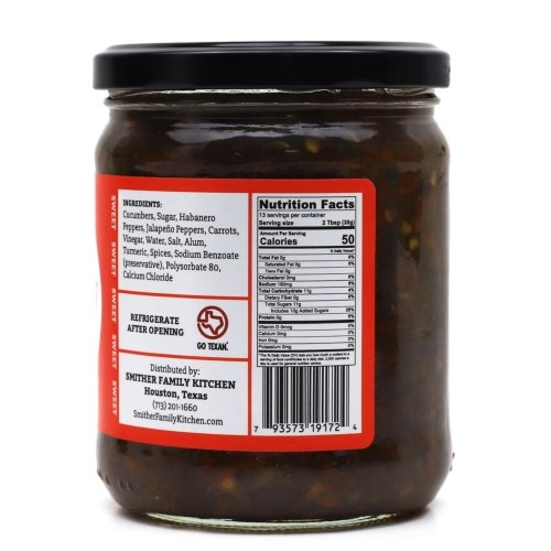 Dillanero Sweet Habanero Pickle Relish (Smither Family Kitchen), 17.5oz Jar - Image 5